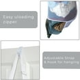 thumbnail image 5 of Smart Design Deluxe Mesh Over The Door Pop Up Hamper with Hook and Adjustable Strap - VentilAir Mesh Material - for Laundry and Clothes - Home - Holds 3 Loads - 17 x 28 Inch - White, 5 of 7