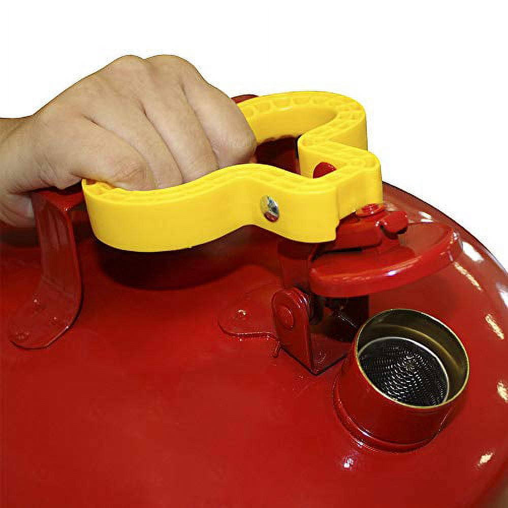 Eagle Mfg Type l Safety Cans, Gas, 5 gal, Red, Funnel