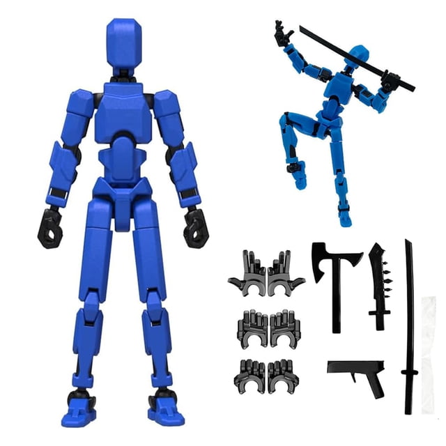 Figura de accion Dumwick Titan 13 Robot articulado impreso en 3D