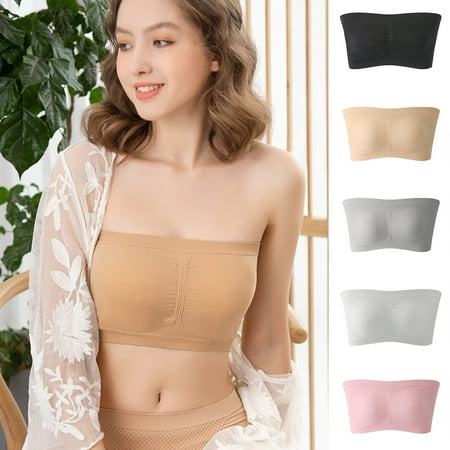 

Litie Women Solid Color Breathable Pullover Seamless Wireless Invisible Bra