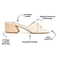 thumbnail image 6 of Journee Collection Womens Moree Open Square Toe Block Heel Sandals, 6 of 6