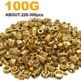 thumbnail image 3 of 100g (About 220-300pcs) Column Spacer Beads Bracelet Charms Necklace Pendants Jewelry Findings Accessories for Bracelet Necklace Jewelry Making,Antique Gold, 3 of 7