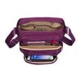 thumbnail image 2 of ORGANIZZI Large Crossbody Bag RFID Blocking Shoulder Bag Organizer Womens Purse - Purple, 2 of 2