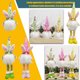 thumbnail image 4 of Advancent Muñeca sin rostro Feliz Pascua, muñeca encantadora, regalos de Pascua para niños, decoración de conejito de Pascua para el hogar, mesa, Kits de decoración para fiestas Rojo Sin piernas Advancent HA003433-04, 4 of 6