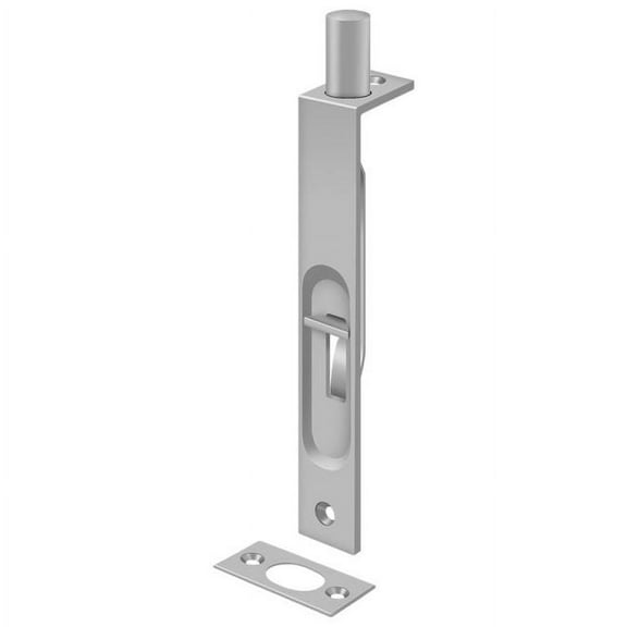 Deltana 6FBS32D 6" Flush Bolt; Heavy Duty; Stainless Steel; Satin Stainless Steel Finish