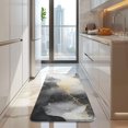 thumbnail image 4 of Gray Black Gold Marble Pattern Kitchen Rug Mat,Kitchen Runner Rugs Non Skid Washable,Decorative Kitchen Floor Mats for Kitchen,Sink,Laundry,17"x47.2", 4 of 7