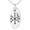 Silver, variant on Stainless Steel Chi Rho Alpha Omega Symbol Engraved Small Oval Charm Adult Pendant Necklace
