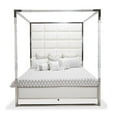 thumbnail image 3 of Michael Amini State St. Metal Eastern King Canopy Bed in Off White, 3 of 8