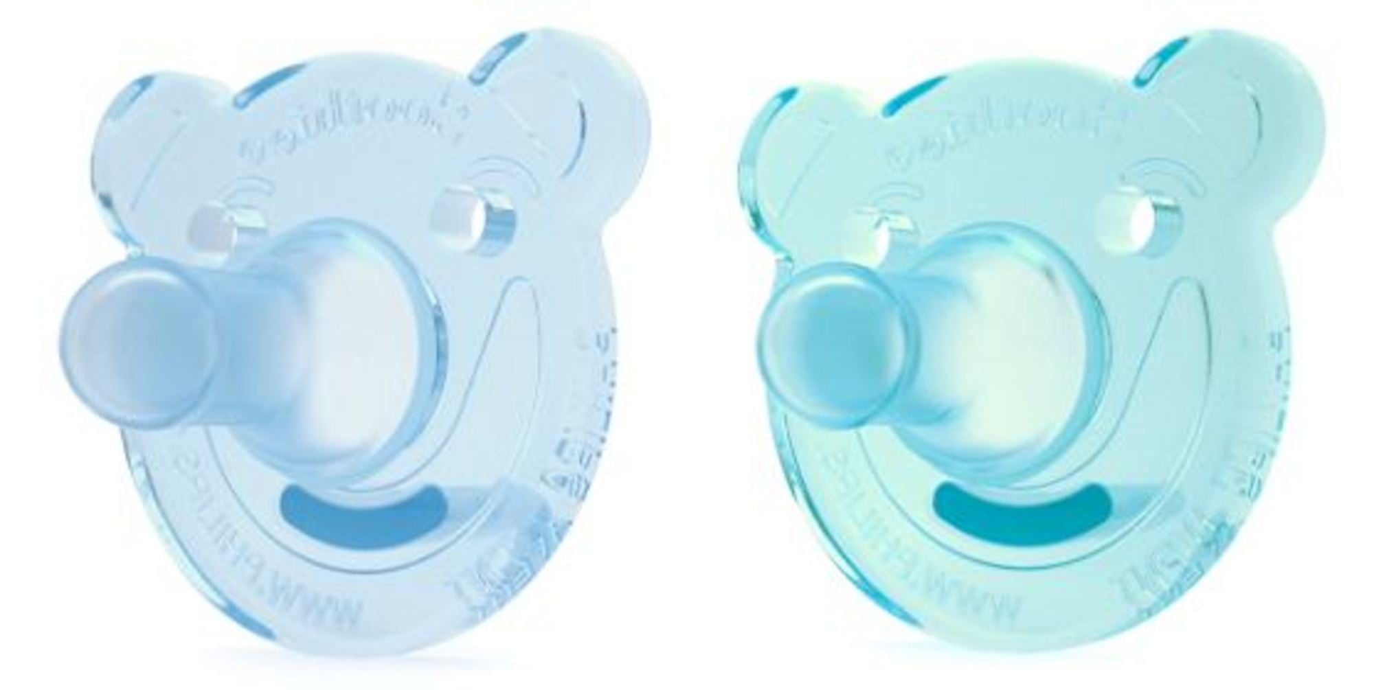 Philips Avent Soothie Pacifier,  0-3 Months, Green/Blue, Bear Shape, 2 Pack, SCF194/01