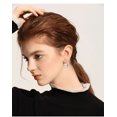 thumbnail image 2 of Yoursfs White Faux Pearl Clip Drop Earrings for Women Gold Plated Cubic Zirconia Clip Earrings Non Pierced Fashion Jewelry, 2 of 6
