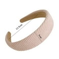 thumbnail image 3 of Korea Autumn Hair Hoop Fabric Hair Accessories Wide-Brimmed Headband Press Hair Hairband 01, 3 of 8