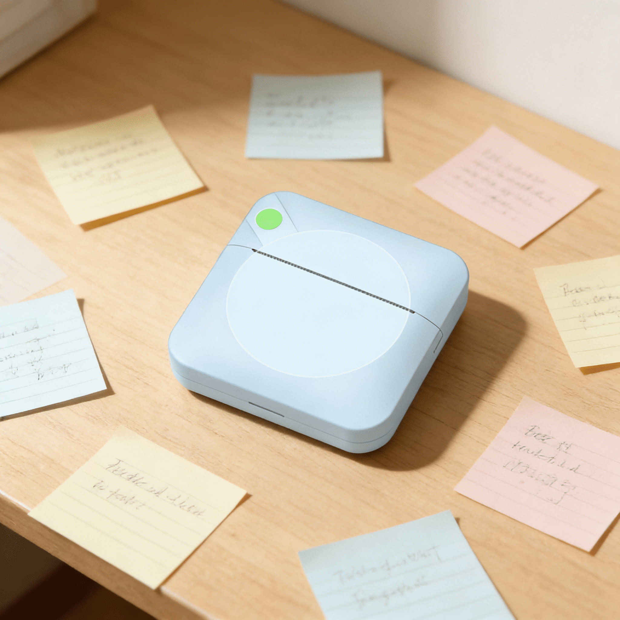 GJX 2026 New Portable Print Pod – Mini Pocket Thermal Printer for Instant Note & Photo Printing,Compact & Lightweight for On-The-Go Use for Notes,Photos,Receipts,Memos,Labels,Travel,Home,Office