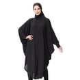 thumbnail image 1 of Tauxra Women's Long Hooded Robe Solid Color Casual Robe for Women Long Sleeve Housecoat with Hood Daily Lounge Robe, 1 of 6