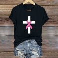 thumbnail image 1 of Fiudx Camisetas para Mujer Blusa de Manga Corta con Estampado de Moda para Mujer, Divertida Camiseta con Cuello Redondo, 1 of 4