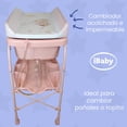 thumbnail image 3 of Bañera Para Bebé Plegable Con Cambiador Ibaby - D Aqua Rosa D´aqua, 3 of 9