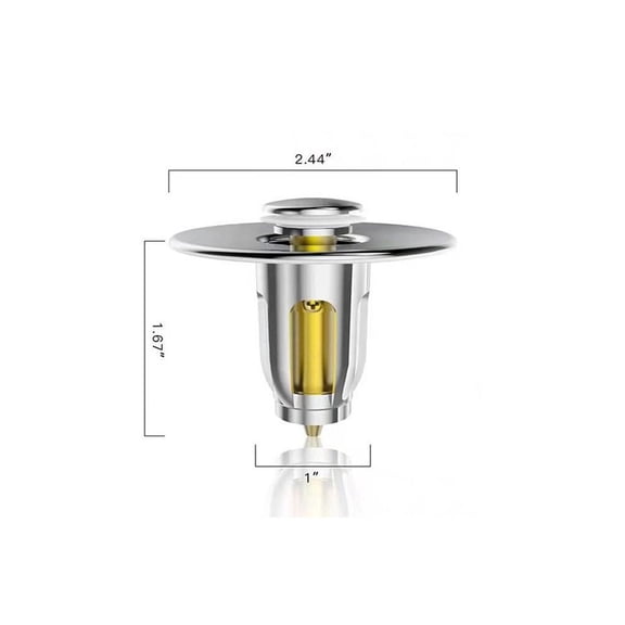 Useful With Anti-clogging Basket Wash Basin Bounce Drain Filter Hair Catcher Universal Sink Drain Stopper Sink Pop-up Drain Plug