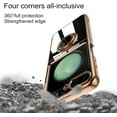 thumbnail image 6 of for Samsung Galaxy Z Flip 5 Case with Stand 360° Rotatable Ring Holder Kickstand [Magnetic Car Mount] Gold Plating for Women Men Shockproof Protective Cover for Samsung Z Flip 5 5G (Black), 6 of 14