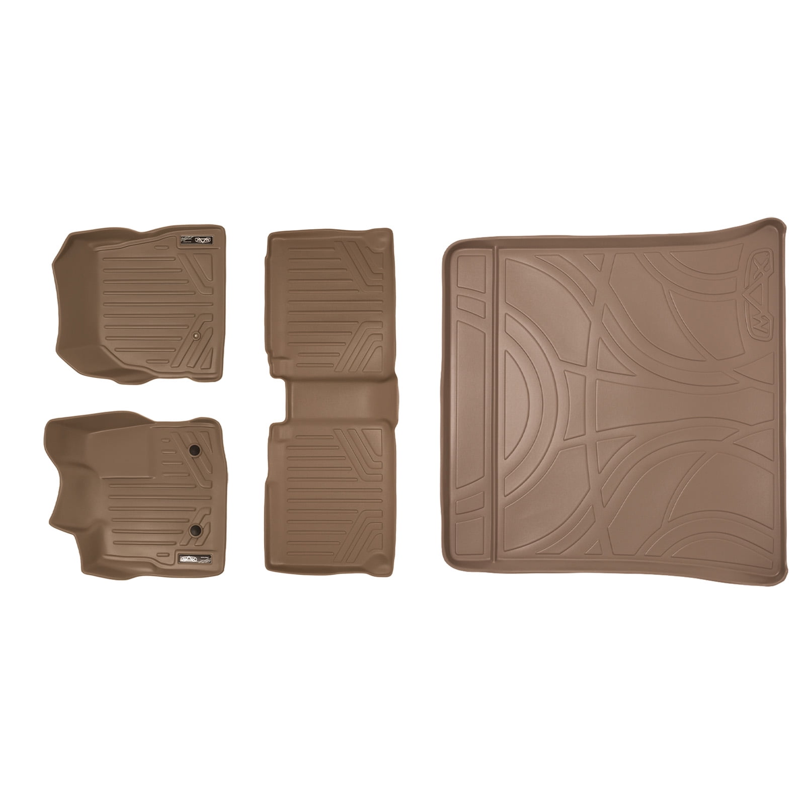 Smartliner All Weather 1st/2nd & Cargo Floor Mats Grey for 1117