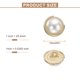 thumbnail image 2 of Uxcell 5 piezas 24L Botones de costura de metal dorado perla 15mm 5/8" Botones redondos para abrigo de mujer con vástago de plástico Reemplazo DIY Botón para decoración de ropa de costura, #6, 2 of 7