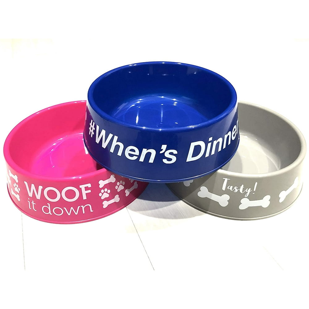 Dog bowls Large Plastic Dog Bowl Puppy bowls 4 pack Color may
