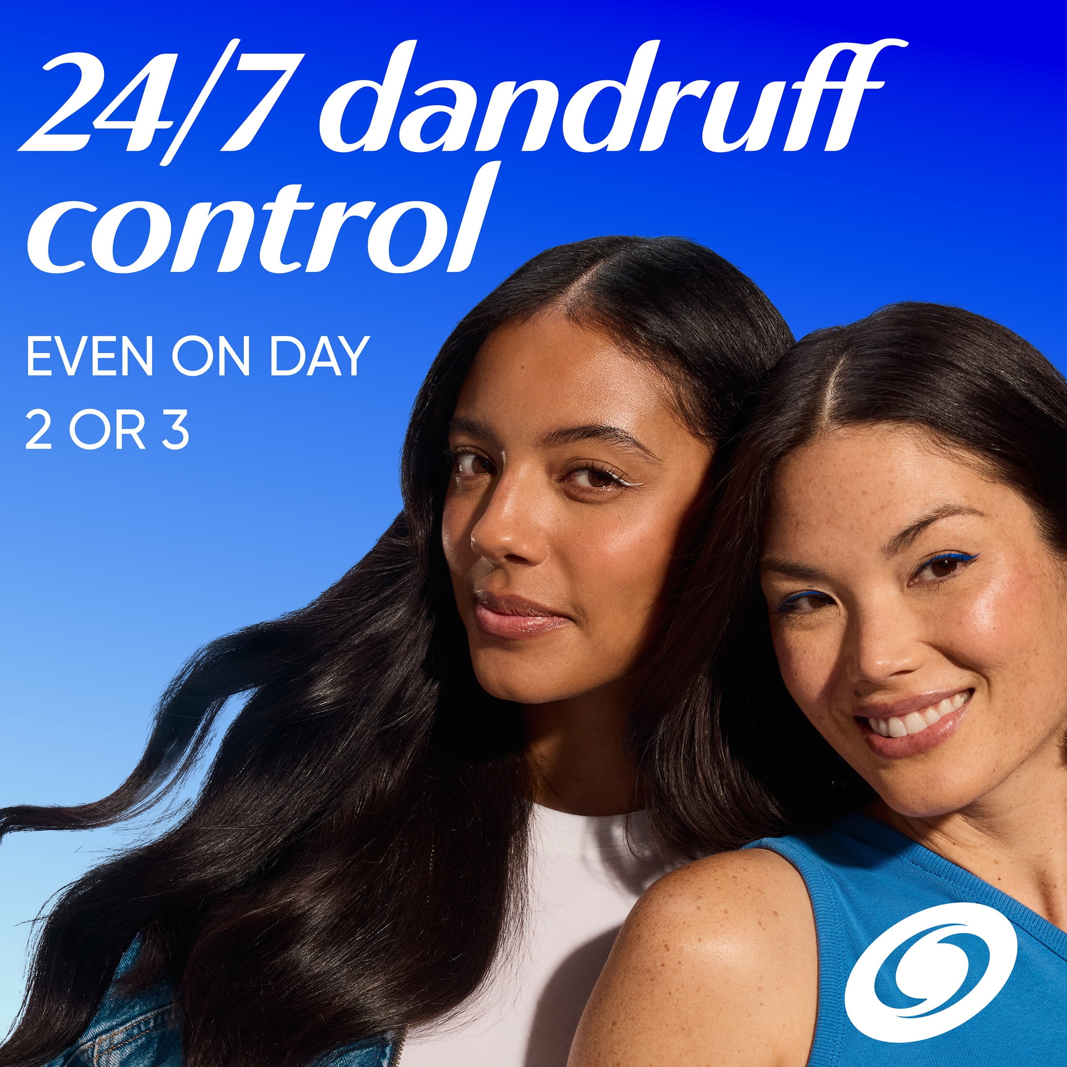 (6 pack) Head and Shoulders Dandruff Smooth & Silky 2 in 1 Shampoo and Conditioner, Fresh Floral Scent, Frizz Control, Color Safe, 12.5 fl oz