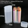 thumbnail image 5 of PEACNNG Clear Stationery Pen Case Container Plastic Tubular Pen rack Crayon Box Water Color Brush pot Pen Holder Jumbo Pencil Cup Box, 5 of 5