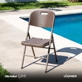 thumbnail image 4 of Silla de Plástico Plegable tipo rattan café Set de 4, 4 of 5