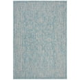 thumbnail image 3 of SAFAVIEH Courtyard Darin Botanical Indoor/Outdoor Area Rug, Aqua/Grey, 5'3" x 7'7", 3 of 8