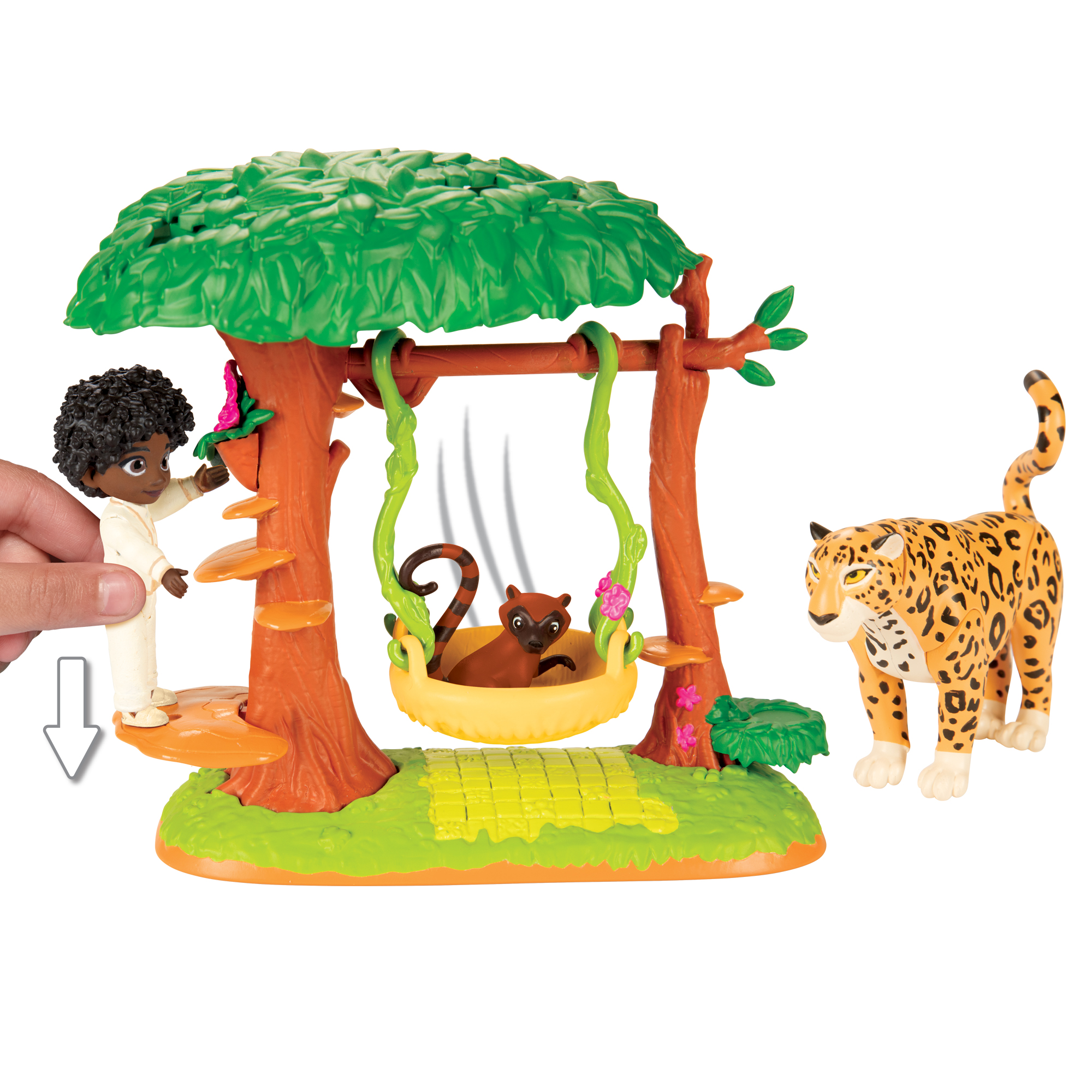 Disney Encanto Antonio's Step & Swing Small Doll Playset, Includes 3 Accessories, for Children Ages 3+ - image 3 of 5