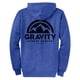 thumbnail image 2 of Sudadera con capucha de Gravity Outdoor Co. Zip-up - Heather Royal - Logo negro - Pequeño Gravity Outdoor Co. Sudadera, 2 of 2