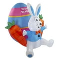 thumbnail image 3 of 4' Inflatable Lighted Easter Bunny with Carrots Outdoor Decoration, 3 of 7