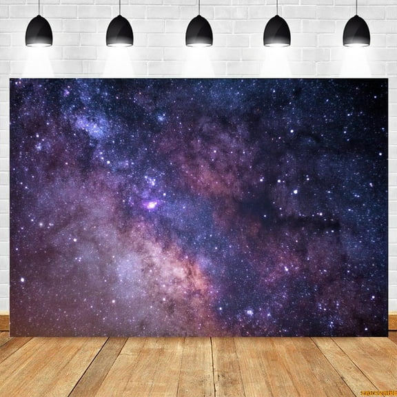 Starry Sky Universe Space Backdrop Planets Galaxy Earth Baby Birthday Photography Background Kids Portrait Photo Studio