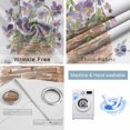 thumbnail image 2 of Watercolor Purple Floral Blackout Curtains for Bedroom, Spring Flower Basket Botanical Thermal Insulated Kitchen Drapes with Grommets, Light Blocking Window Treatment, 2 Panels 52" x 90", 2 of 7