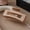 Deep khaki square clip 10.5CM, variant on Soft silicone ponytail hair clip, large non slip matte hair clip, square frosted hair clip with soft claws, fashionable crab fish hair clip, soft and comfortable women's hair clip