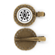 thumbnail image 1 of La Noria del parque de atracciones de silueta negra Broche broche broche broche broche broche, 1 of 3