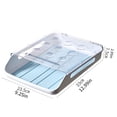 thumbnail image 2 of TIMIFIS Refrigerator Organizer Bins Egg Holder Tray for Refrigerator Clear Plastic Container Drawer for Egg Home Essentials Organization Storage Box Fridge Kitchen Cabinet Pantry Transparent Visible, 2 of 2