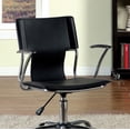 thumbnail image 3 of Zemin Contemporary Pvc Office Chair, Black Finish, 3 of 3