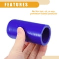 thumbnail image 6 of Unique Bargains 1 Set 32mm 1.26" ID Silicone Hose Cap W/ Clamp Intake Vacuum Hose End Plug for Car Silicone Blue, 6 of 6