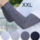 thumbnail image 2 of Typpkmm 1 Par De Mangas Protectoras Solares De Seda Helada Para Hombre, Black, 2 of 7