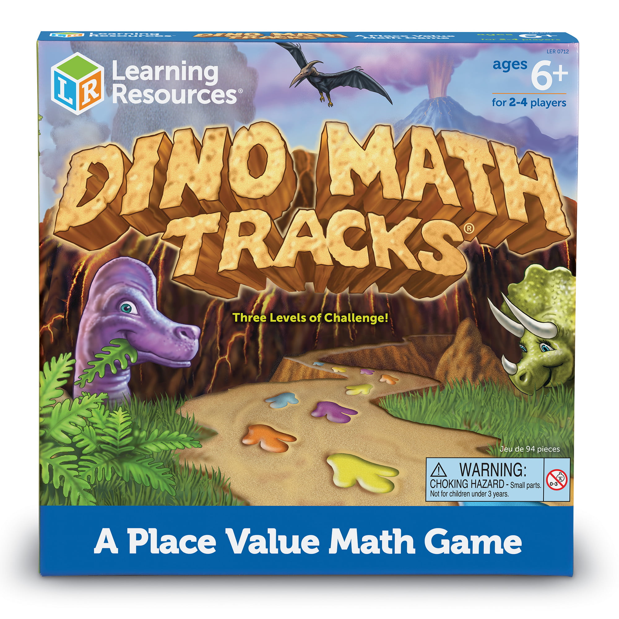 Dino Battle - Dinosaur Games for Kids 7 and Up. Logic Family Board Game for  2-4 Players. Line up a Row of Animals and Plants Fastest. Magnetic Tiles.