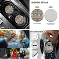 thumbnail image 5 of Jeiento Southwest Aztec Tribal Car Seat Cover Full Set with Steering Wheel Cover Seat Belt Strap Pads Armrest Pad Coasters Keychain Lipstick Holder 13 PCS Automobile Accessory Interior Decor, 5 of 8