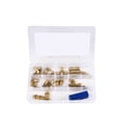 thumbnail image 6 of 21 Piece (3/8'' - 1/2") D.O.T Air Brake Nylon Tubing Fitting Assortment Kit - Truck Parts Air Brake Line Fittings Brass Push to Connect Kit, 6 of 9