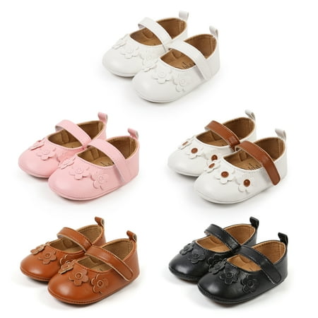 

Baby Girls Wedding Dress Shoes Leather Soft Sole Princess Shoes