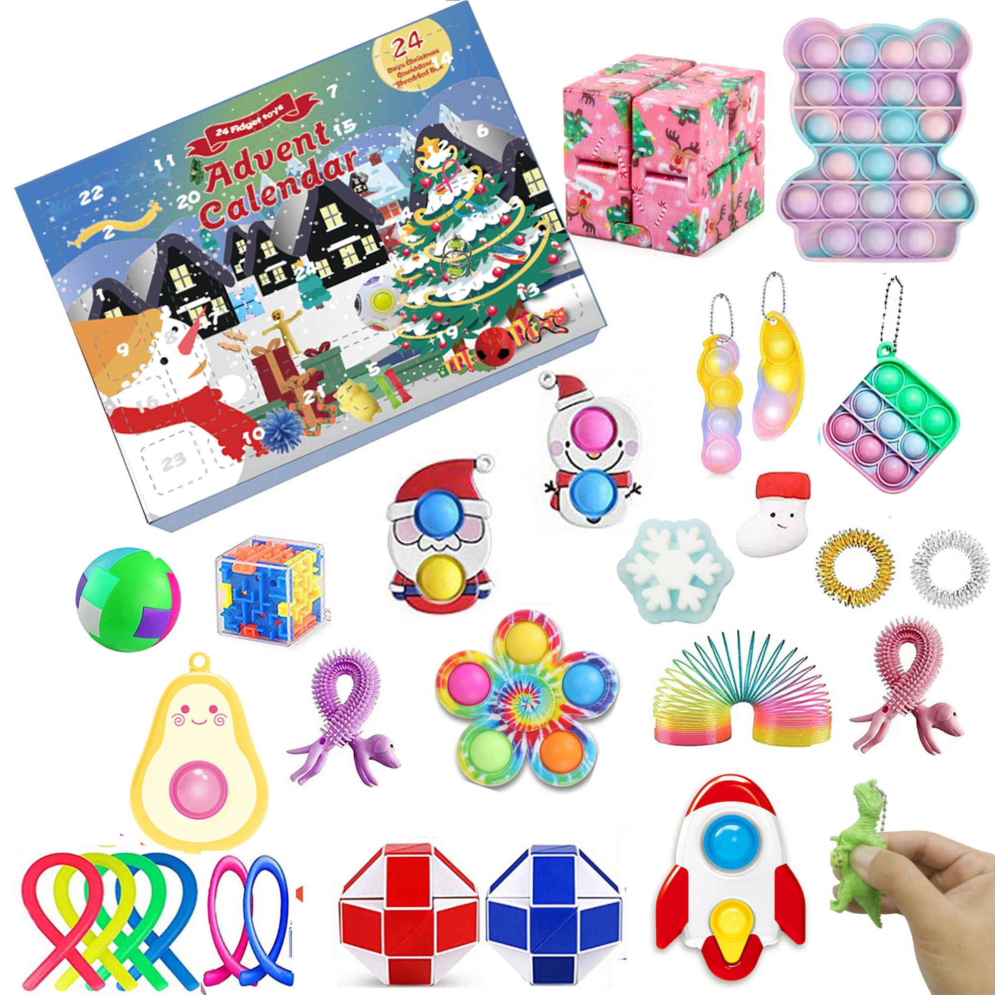 Fidget Advent Calendar For Kids, 2022 Christmas Countdown Advent Cale