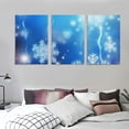thumbnail image 3 of PRATYUS Ready to Hang 3 Piece Christmas Snowflake Canvas Wall Art Set 12x16x3pcs, 3 of 4