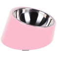 thumbnail image 1 of Cuenco para perros y gatos de 17,5x7,5 CM, cuenco inclinado antideslizante, cuenco moderno para perros con cuenco desmontable de acero inoxidable JAMW Sencillez, 1 of 5