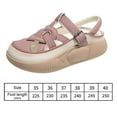 thumbnail image 2 of Platform Sandals Women PU Breathable Summer Sandals for Hiking Home Shopping Pink 38, 2 of 7