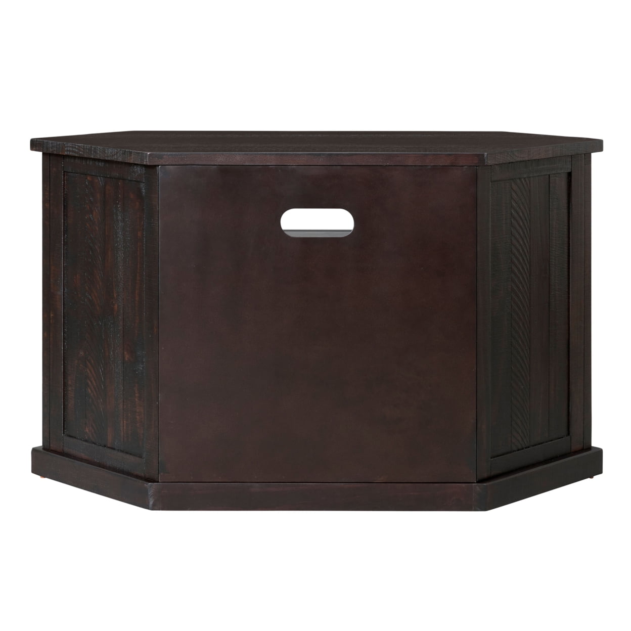 Martin Svensson Home Rustic Corner TV Stand for TVs up to 55", Espresso