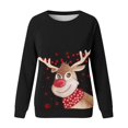 thumbnail image 4 of WILLBEST hoodies Merry Christmas Sweatshirt For Women Comfortable Funny Christmas Tree Truck Graphic Pullover Crewneck Loose Fit Blouse Tops star labs hoodie, 4 of 4