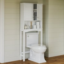 RiverRidge Ashland Over the Toilet Bathroom Spacesaver Medicine Cabinet Shelf - White